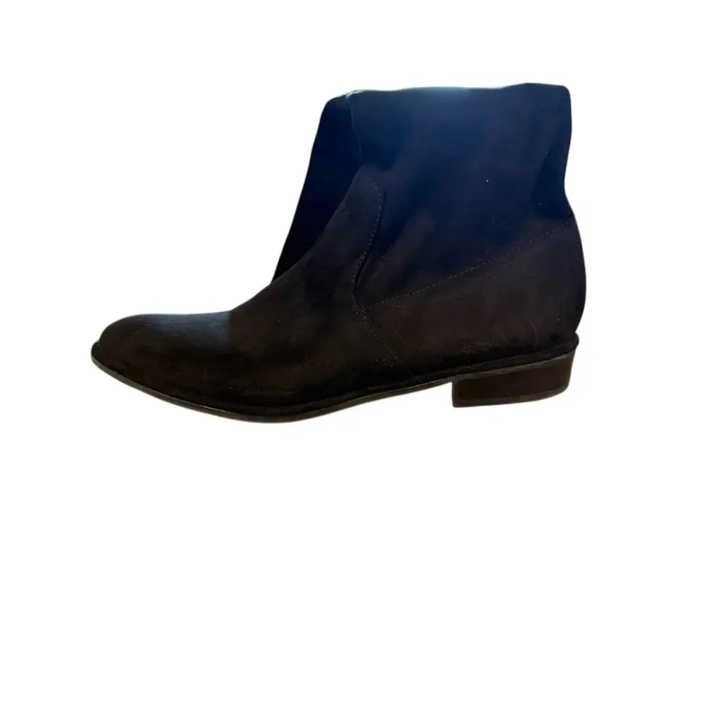 Marc Fisher Over-the-Knee Boots Black Low Heel Thigh High 5.5 Like New